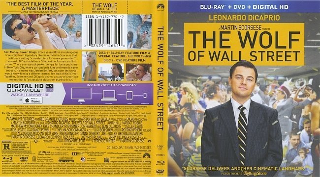 The Wolf Of Wall Street  Blu-Ray Cover & Labels 
