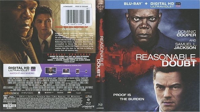 Reasonable Doubt  Blu-Ray Cover & Label 