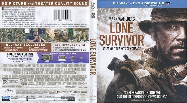 Lone Survivor  Blu-Ray Cover & Labels 