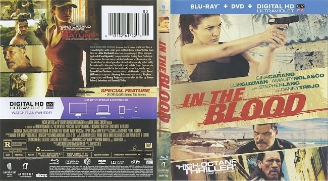 In The Blood  Blu-Ray Cover & labels 