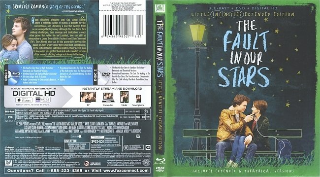 The Fault In Our Stars  Blu-Ray Cover & Labels 