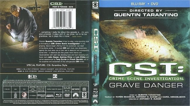 CSI: Grave Danger (2005) Blu-Ray Cover & Labels 
