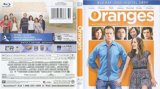 The Oranges (2011) Blu-Ray Cover & Labels 