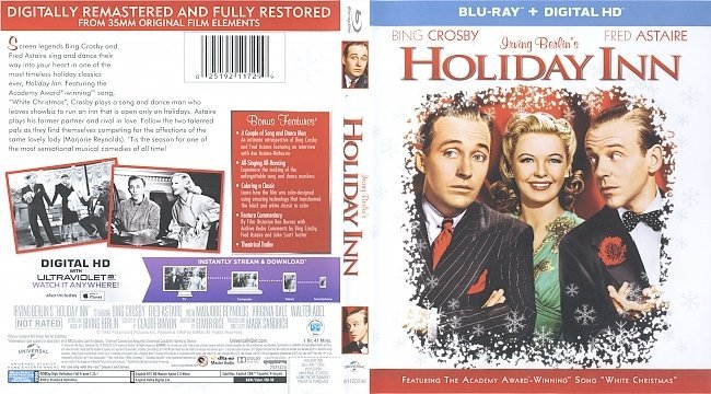 Holiday Inn (1942) Blu-Ray Cover & Label 