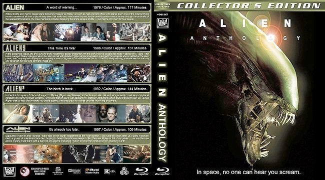 Alien Anthology (1979-1997) R1 Custom Blu-Ray Cover 