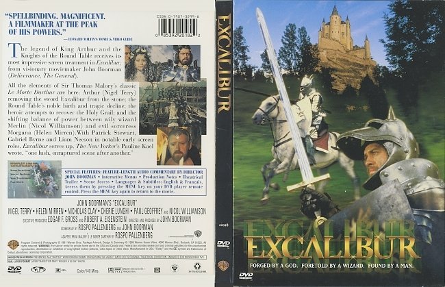 Excalibur (1981) R1 Cover & Label 