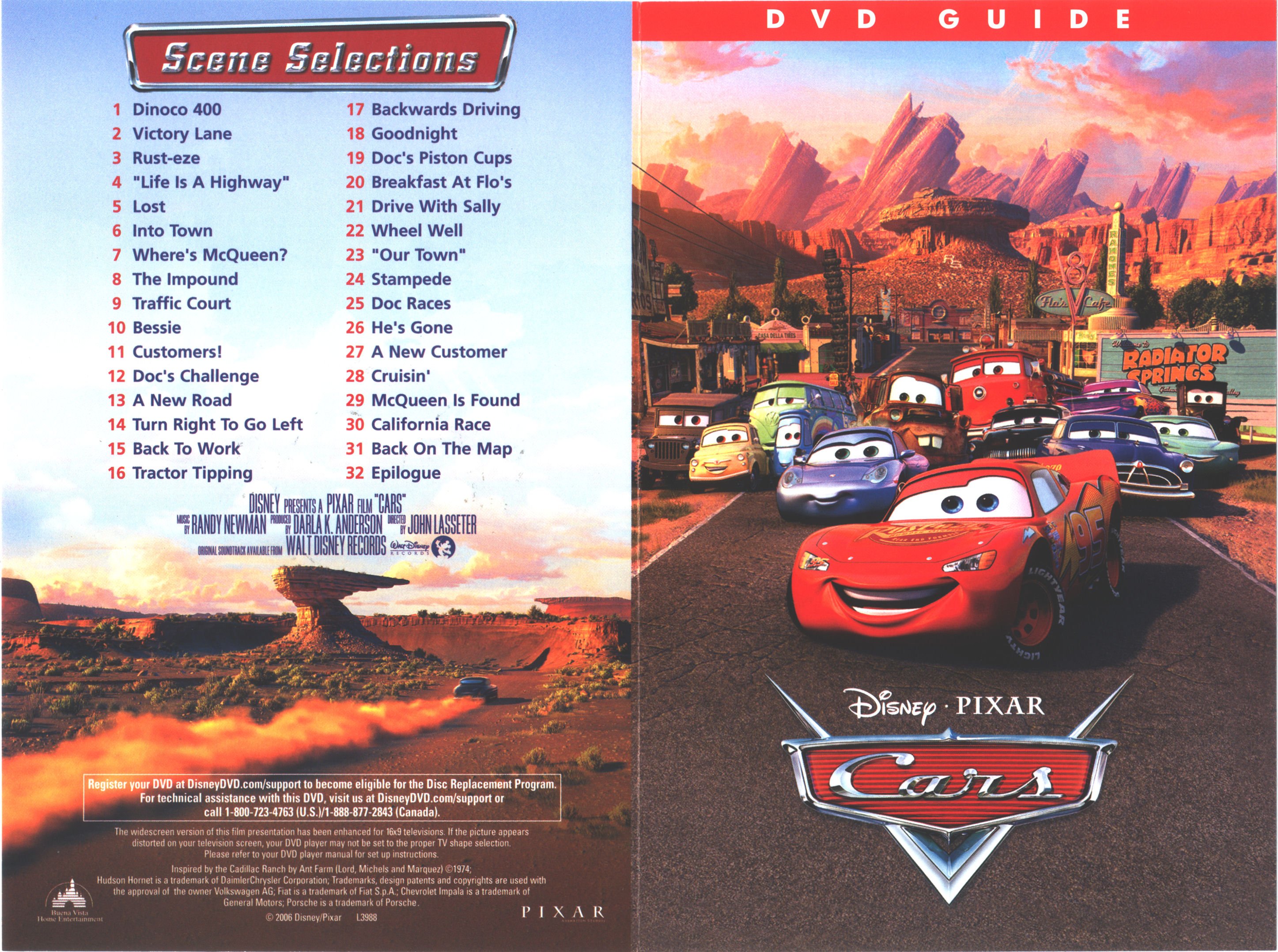 cars movie dvd cover