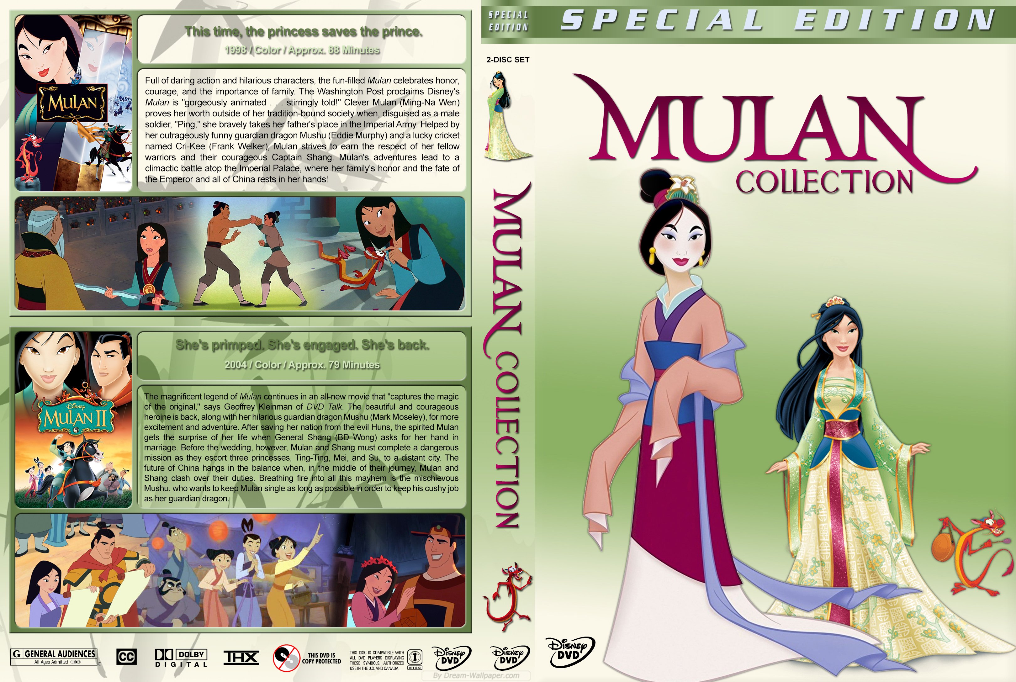 Mulan Collection 1998 04 Covers Dvd Covers And Labels