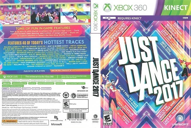 Just Dance (2017) USA Xbox 360 Cover 