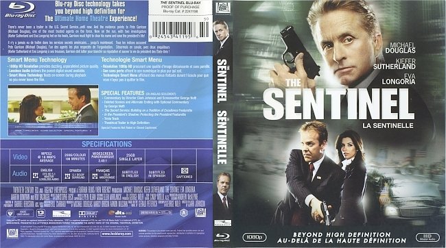The Sentinel (2006) Blu-Ray Cover & Label 