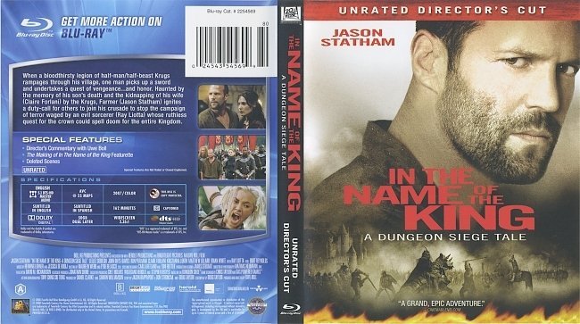 In the Name of the King: A Dungeon Siege Tale (2007) Blu-Ray Cover & Label 