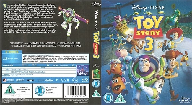 Toy Story 3  Blu-Ray Cover 