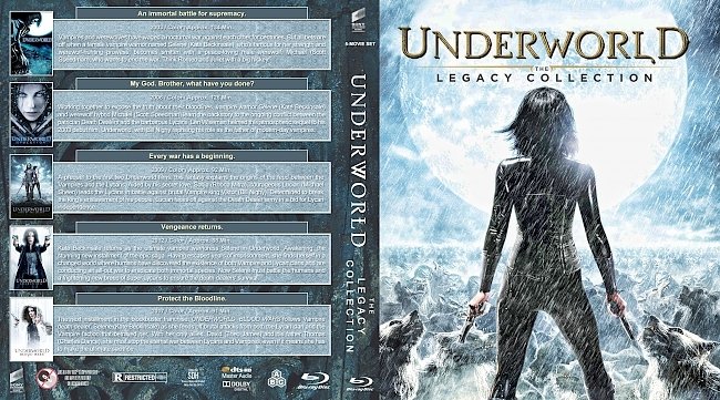 Underworld: The Legacy Collection (2003-2017) R1 Custom Blu-Ray Cover 