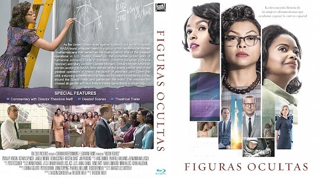 Figuras Ocultas – Hidden Figures (2016) R2 Spanish Custom Blu-Ray Cover 