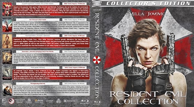 Resident Evil Collection (2002-2016) R1 Custom Blu-Ray Cover 