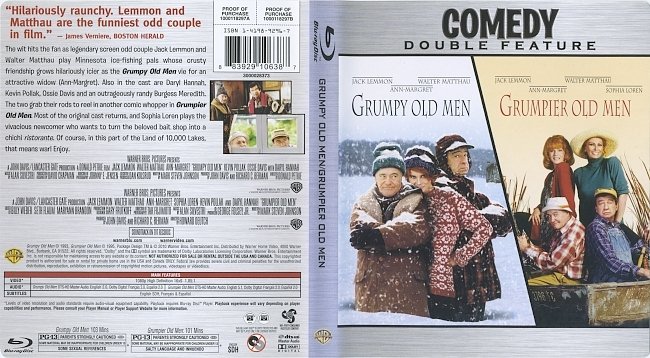 Grumpy Old Men & Grumpier Old Men (1993-1995) Blu-Ray Cover & Label 
