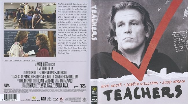 Teachers (1984) Blu-Ray Cover & label 