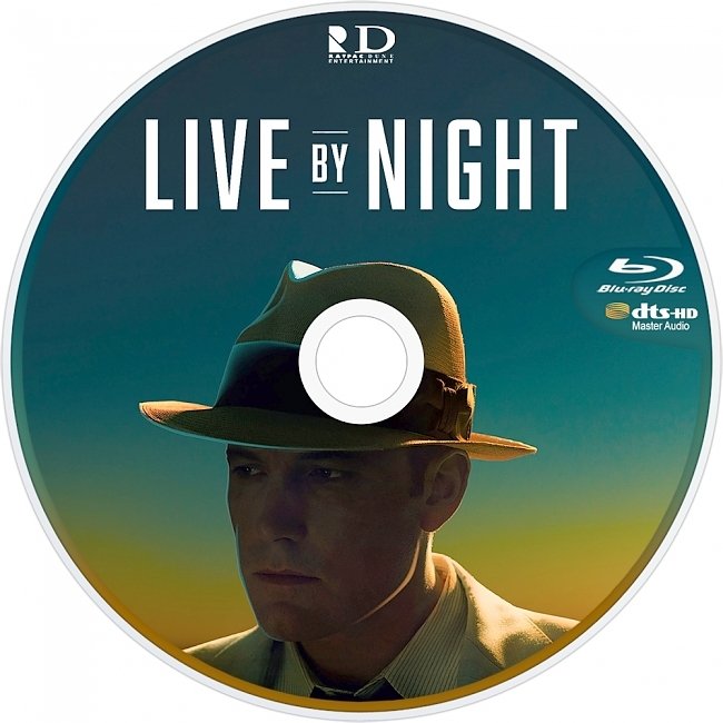 Live By Night (2016) R1 Custom Blu-Ray Label 