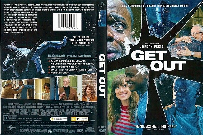 Get Out (2017) R1 DVD Cover 