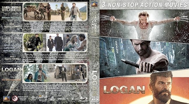 X-men/Wolverine/Logan (2009-2017) R1 Custom Blu-Ray Cover 