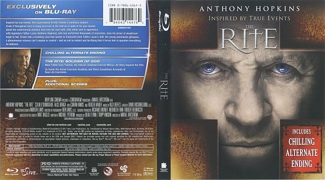 The Rite (2011) Blu-Ray Cover & Label 