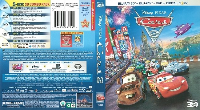 Cars 2 (2011) Blu-Ray Cover 