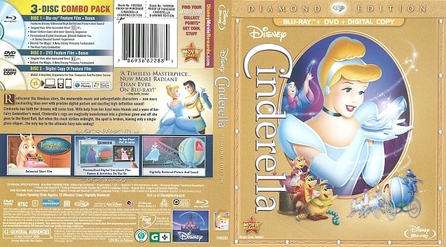 Cinderella  Blu-Ray Cover 