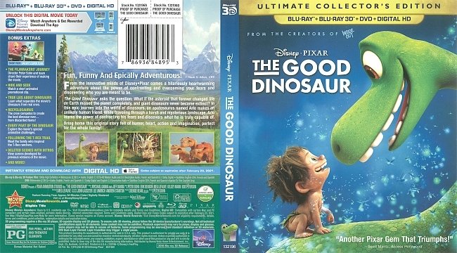The Good Dinosaur  Blu-Ray Cover 