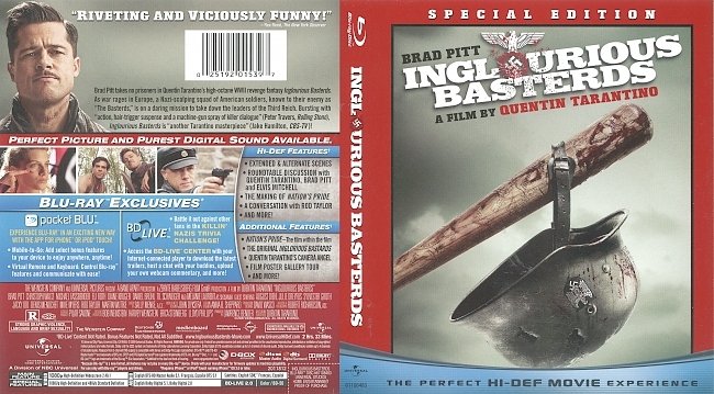 Inglourious Basterds (2009) Blu-Ray Cover 