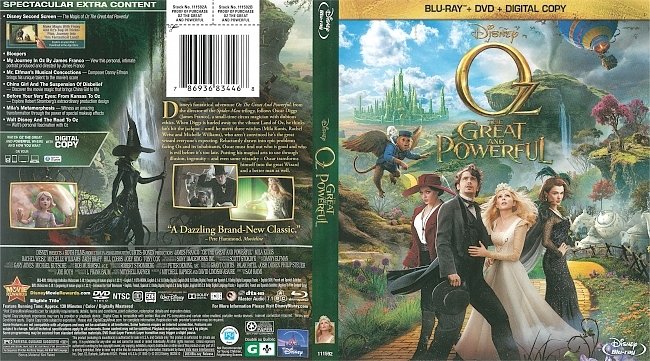 Oz the Great and Powerful  Blu-Ray Cover 