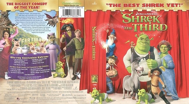 Shrek the Third (2007) Blu-Ray Cover 
