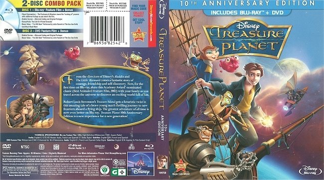Treasure Planet (2002) Blu-Ray Cover 