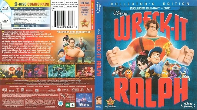 Wreck-It Ralph  Blu-Ray Cover 