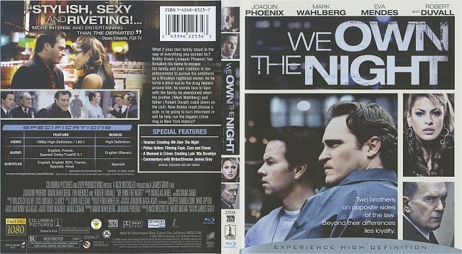 We Own The Night (2007) Blu-Ray Cover & Label 