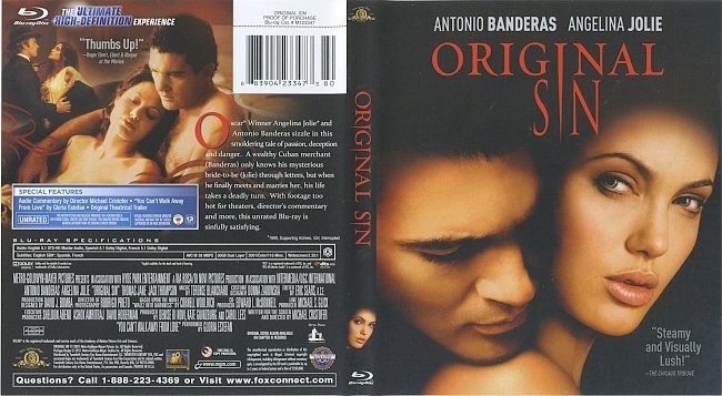 Original Sin (2001) Blu-Ray Cover & Label 