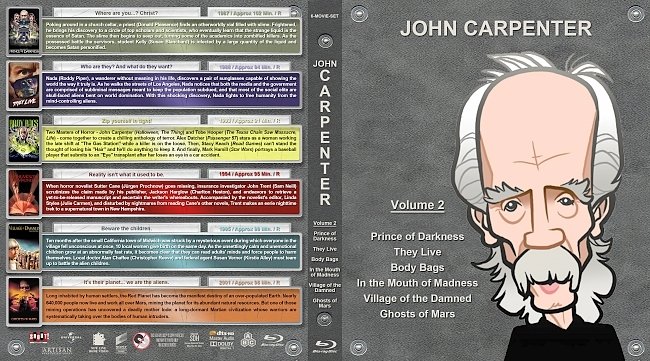 John Carpenter Collection- Volume 2 (1987-2001) R1 Custom Blu-Ray Cover 