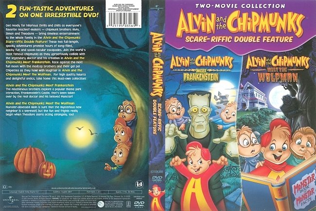 Alvin and the Chipmunks Meet Frankenstein/Alvin and the Chipmunks Meet the Wolfman (2000) R1 DVD Cover 