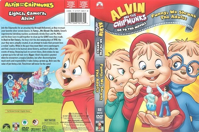 Alvin and the Chipmunks Funny, We Shrunk the Adults (2008) R1 DVD Cover 