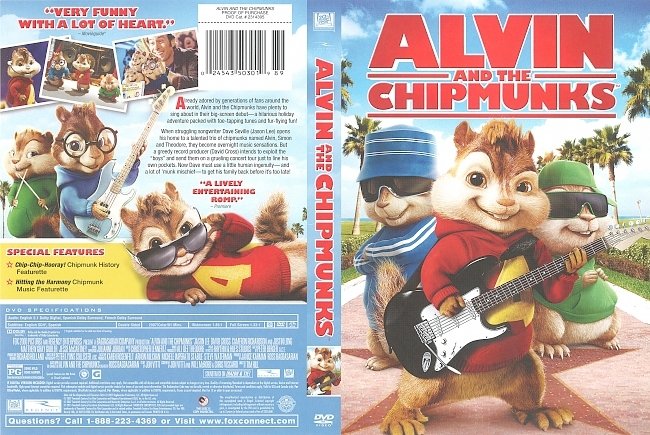 Alvin and the Chipmunks  R1 DVD Cover 