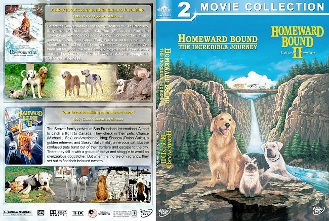 Homeward Bound Double Feature (1993-1996) Covers 
