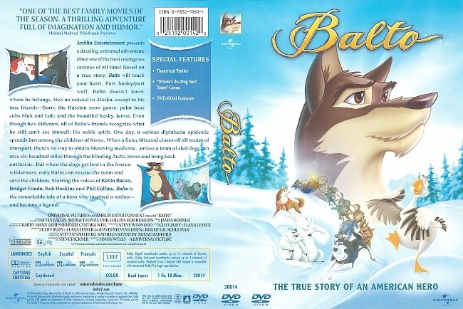 Balto (2002) R1 DVD Cover 