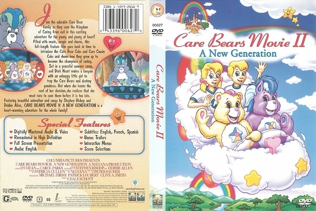 Care Bears Movie II: A New Generation (1986) R1 DVD Cover 