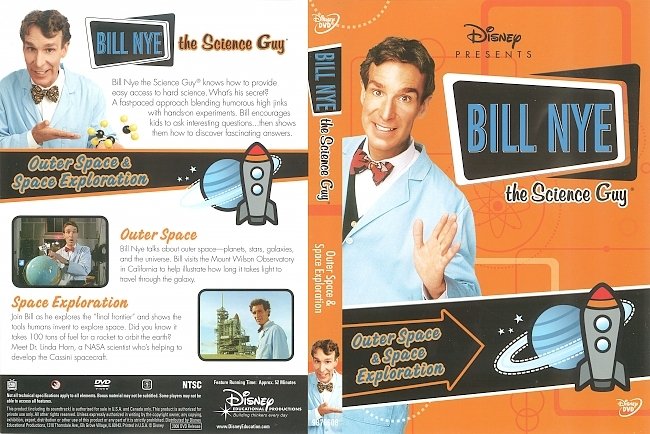 Bill Nye the Science Guy: Outer Space & Space Exploration (2008) R1 DVD Cover 