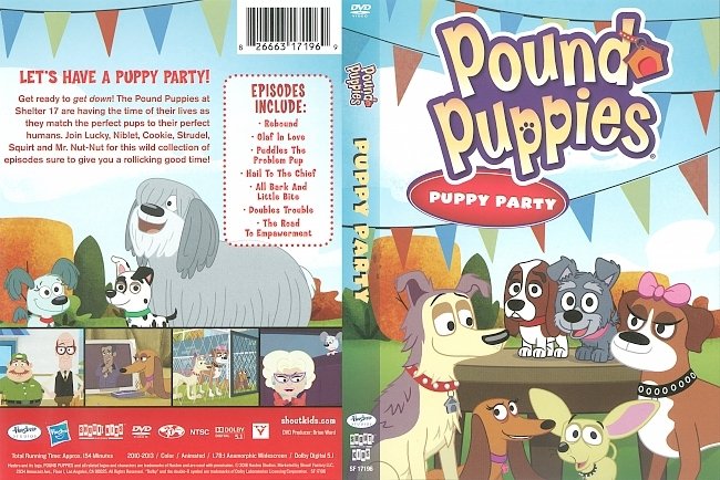 Pound Puppies: Puppy Party (2016) R1 DVD Cover 