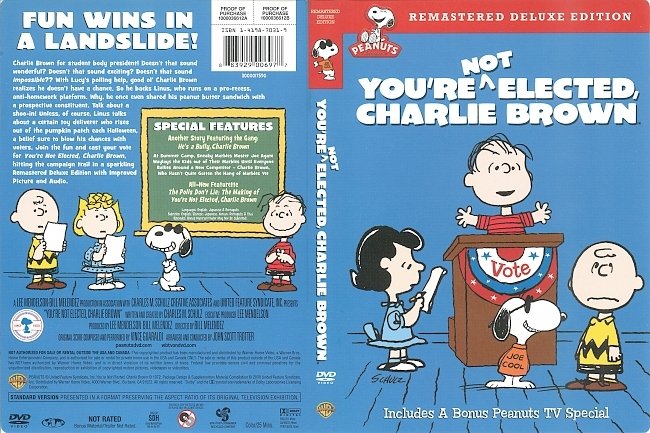 You’re Not Elected, Charlie Brown (2008) R1 DVD Cover 
