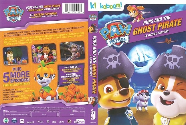 Paw Patrol: Pups and the Ghost Pirate  R1 DVD Cover 