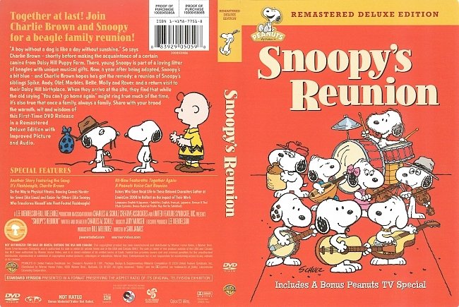 Snoopy’s Reunion (2009) R1 DVD Cover 