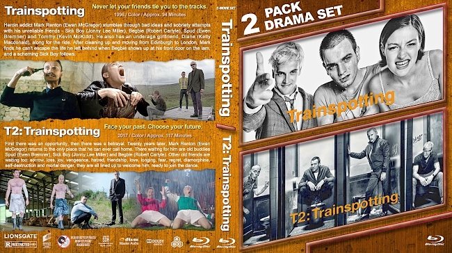 Trainspotting Double Feature (1996-2017) R1 Blu-Ray Custom Cover 