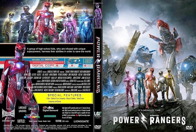 Power Rangers (2017) Covers & Label 