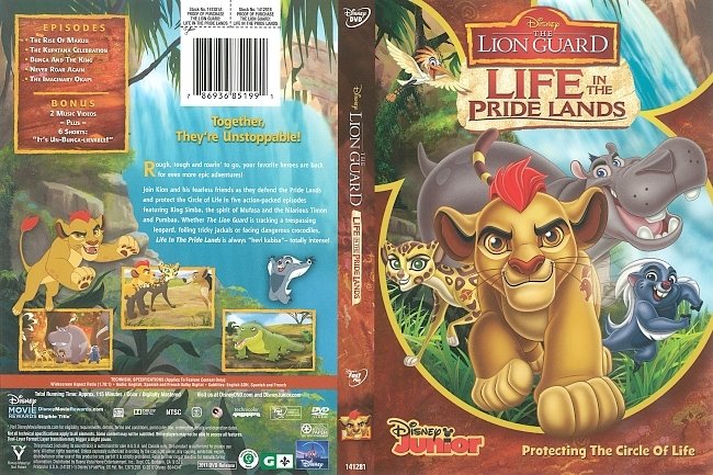 The Lion Guard: Life in the Pridelands (2017) R1 DVD Cover 